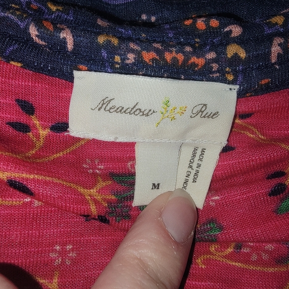 Anthropologie Meadow Rue Top Size M Multicolor Paisley - Picture 5 of 11